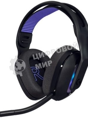 Гарнитура Logitech G522 Lightspeed чёрный, беспроводная + проводная, Bluetooth 5.3/USB, радиус 30 м, подсветка, съёмный микрофон