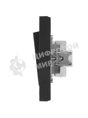 Выключатель 2-кл. СП AtlasDesign 10А IP20 (сх. 5) 10AX в сборе карбон SchE ATN001052