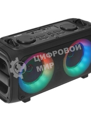 Колонка портативная Hyundai H-PS1030 черный/черный 40 Вт 2.0 BT 10м 3600mAh