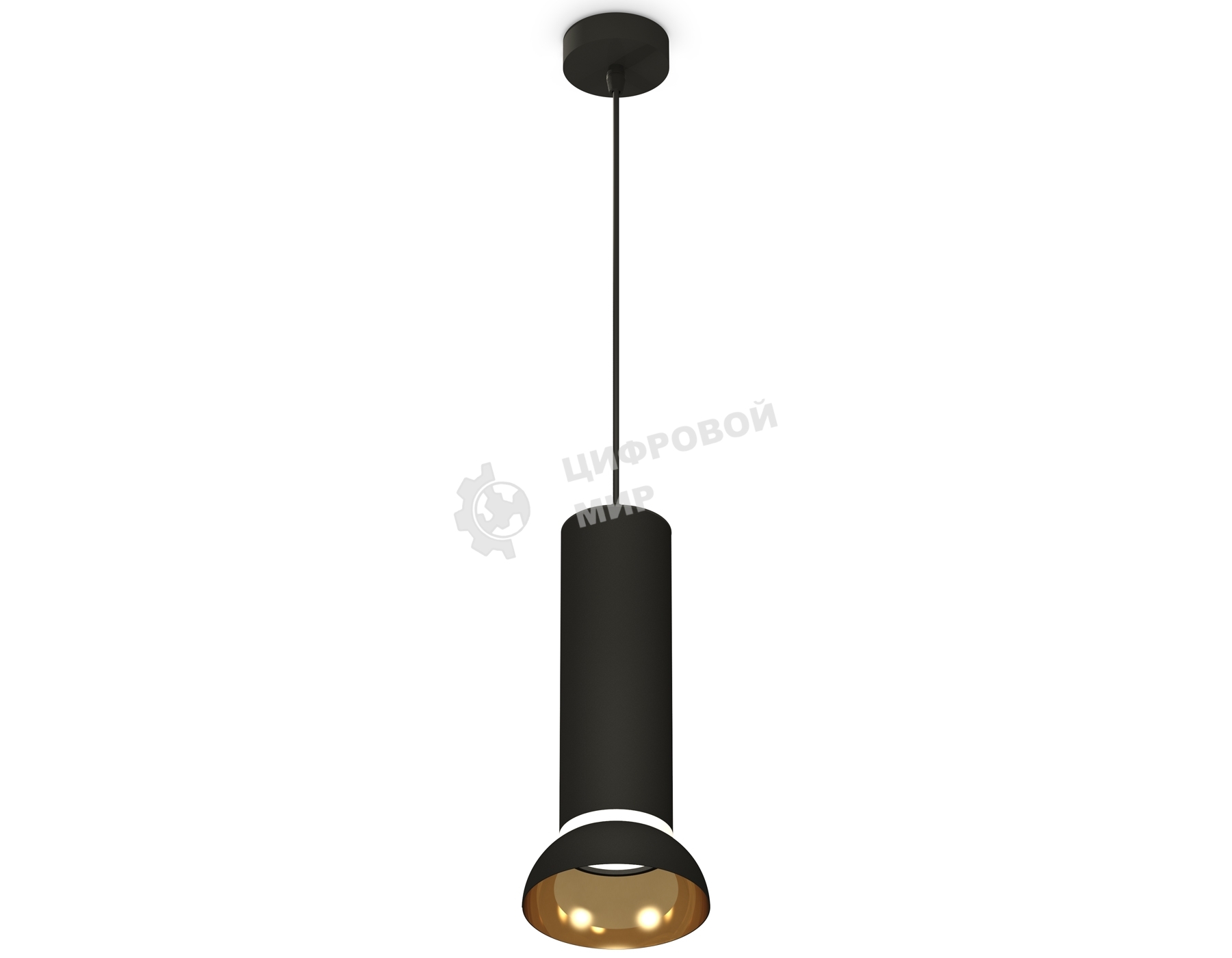Светильник Ambrella Light XP8192101 SBK/PYG/CL черный песок/золото желтое полированное/прозрачный GX53 (A2333, C8192, N8145)