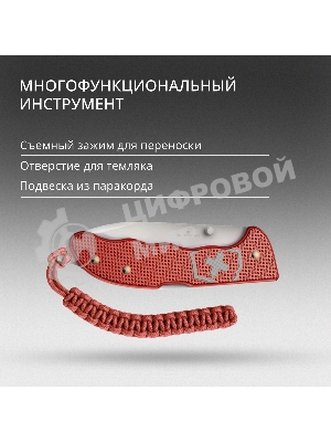 Нож перочинный Victorinox Evoke Alox LE 2025 Stone Red (0.9415.L25) 136мм 5функц. красный подар.коробка