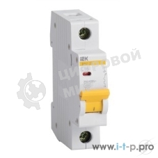 Выключатель автоматический модульный 1п B 10А 4.5кА ВА47-29 IEK MVA20-1-010-B