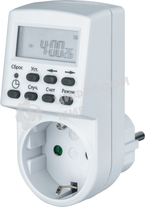 Таймер Navigator NTR-E-S01-WH розет. электрон.