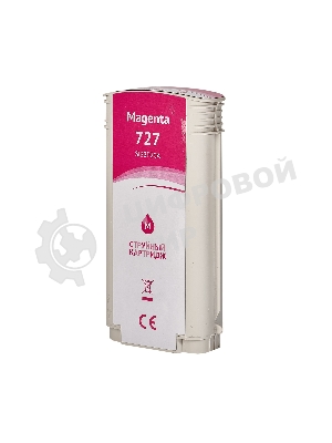 Картридж струйный Sakura B3P20A (№727 Magenta) для HP, пурпурный, 130 мл.