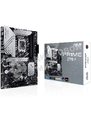 Материнская плата ASUS PRIME Z790-P, LGA 1700, Intel Z790, 4xDDR5, 4xSATA, 3xM.2 PCIe 4.0 x4, 1xPCIe 5.0 x16, 3xPCIe x4, 1xPCIe x1, 1xHDMI, 1xDP, 1xUSB-C 3.2 Gen 2x2, 1xUSB 3.2 Gen 2, 2xUSB 3.2 Gen 1, 4xUSB 2.0, 1x 2.5Gb LAN, 3x3.5 мм, 7.1, ATX