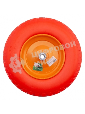 Колесо Palisad полиуретановое 4.80/4-8 длина оси 90 мм, подшипник 20 мм