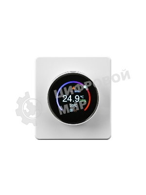 Терморегулятор Kranz KR-78-0728-1 ROUND Wi-Fi с/у перламутр