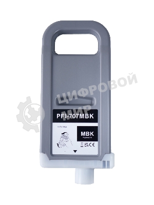 Картридж струйный Sakura 9820B001 (PFI-707MBK pigment) для Canon, матовый черный, 700 мл.