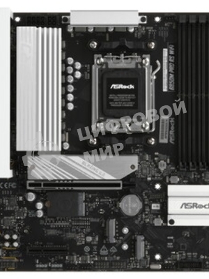 Материнская плата ASRock B850M PRO RS WIFI, AM5, AMD B850, 4xDDR5, 4xSATA, 3xM.2, 1xPCIe 5.0 x16, 1xPCIe 3.0 x4, 1xDP, 1xHDMI, 1x2.5Gb LAN, Wi-Fi 6E, Bluetooth 5.2, 1xUSB-C 10Gbps, 1xUSB-A 10Gbps, 2xUSB-A 5Gbps, 4xUSB-A 2.0, 3x3.5 мм, 7.1, mATX