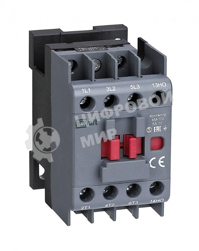 Контактор 6А 110В АС3 АС4 1НЗ КМ-102 22060DEK DEKraft