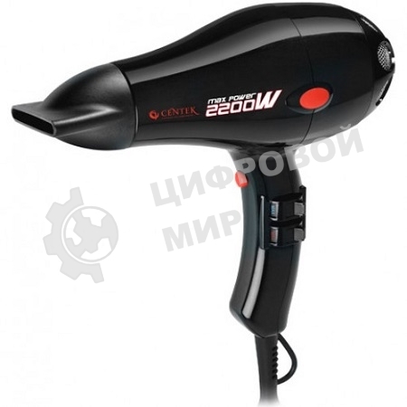 Фен Centek CT-2221 Professional черный, 2200 Вт