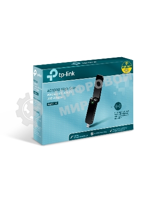 Адаптер TP-Link Wi-Fi AC1300 High Gain Wi-Fi USB Adapter, USB 3.0, External antenna