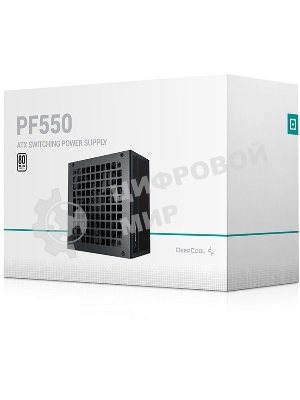 Блок питания Deepcool/GamerStorm PF550, 550Вт, 80 PLUS, 120мм, черный