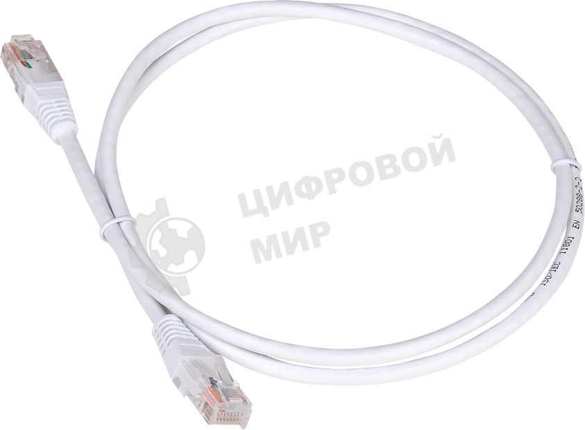 Патч-корд LANMASTER TWT UTP cat.5e, с заливными колпачками, 20.0 м, белый