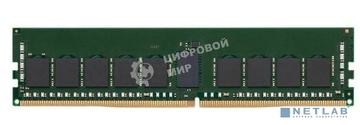 Оперативная память Kingston, DDR4, 16GB (1x16GB), 3200MHz, CL22, ECC, RDIMM