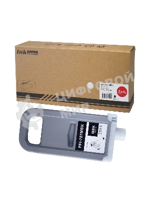Картридж струйный Sakura 9820B001 (PFI-707MBK pigment) для Canon, матовый черный, 700 мл.