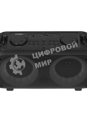 Колонка портативная Hyundai H-PS1030 черный/черный 40 Вт 2.0 BT 10м 3600mAh