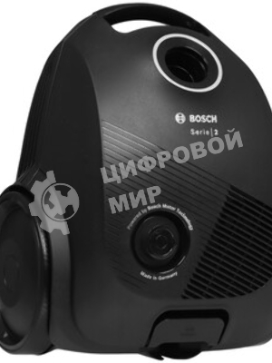 Пылесос Bosch BGBS2LB1 черный, 600 Вт, уборка сухая, пылесборник мешок 3.5 л