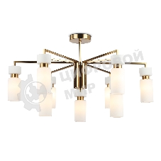 Люстра Ambrella light LH56128/9 BS/FR латунь/белый матовый E14*9 max 40W D765*440