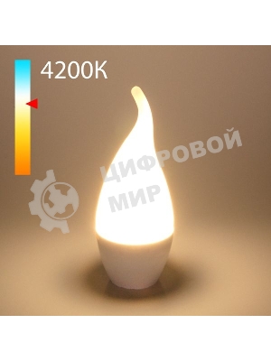 BLE1432/ Светодиодная лампа Свеча на ветру СDW LED D 8W 4200K E14