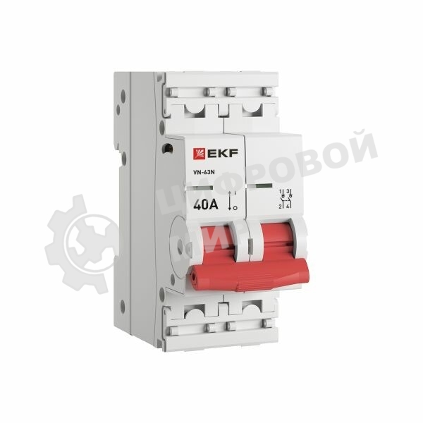 Выключатель нагрузки 2п 40А ВН-63N PROxima EKF S63240