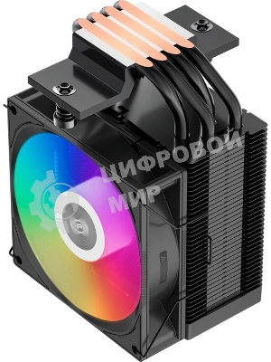 Кулер PCCooler R400 ARGb черный 92мм алюминий+медь 2200r m 30db 4-pin 180W 133мм