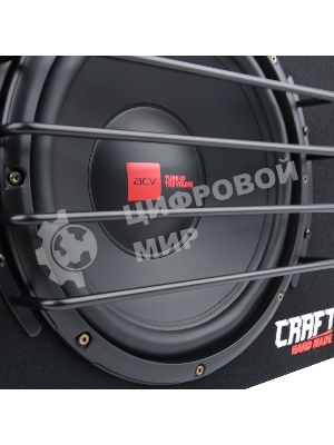 Сабвуфер автомобильный ACV CRAFT B12A 300Вт активный (30см/12