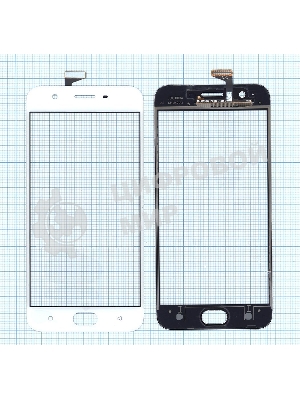 Сенсорное стекло (тачскрин) для OPPO A57, белое