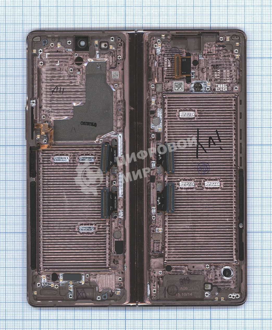 Дисплей для Samsung SM-F916B Galaxy Z Fold 2 brown