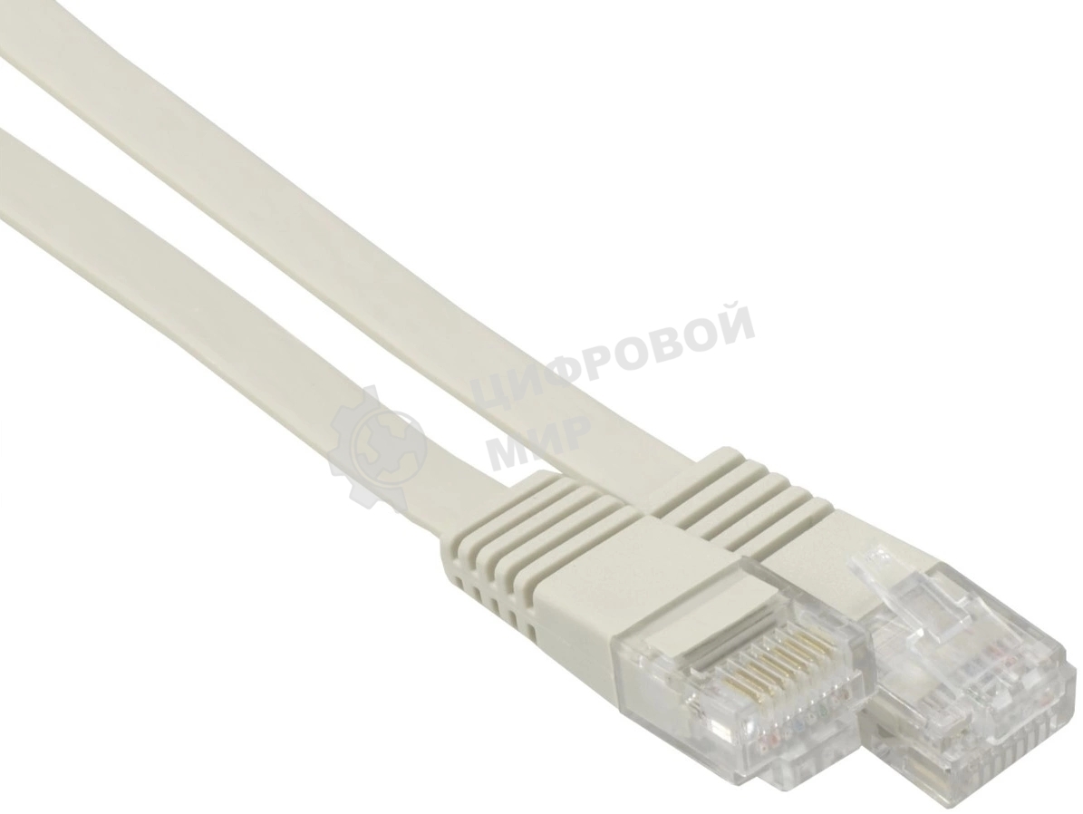Патч-корд Buro cat.5e molded 1.5м серый RJ-45 (m)-RJ-45 (m)