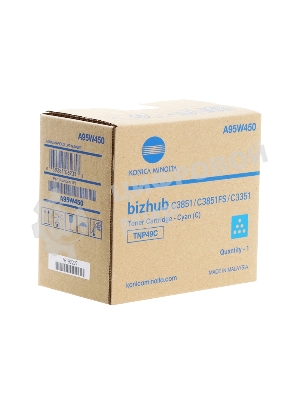 Тонер-картридж Konica-Minolta bizhub C3351/C3851 синий TNP-49C