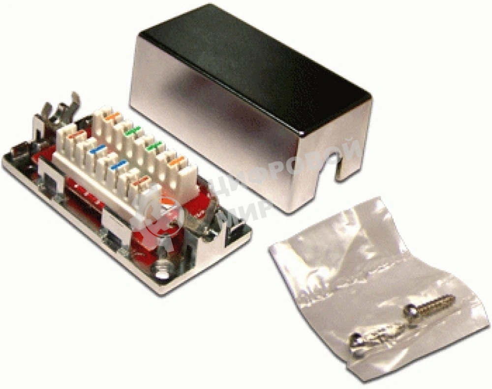 Соединитель Lanmaster LAN-CNB-STP5E (упак.:1шт) 1м серебристый