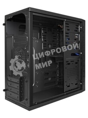 Компьютерный корпус Minitower ExeGate QA-412U Black, mATX, (XP350, Black, 120мм), 2хUSB+2хUSB 3.0, Audio
