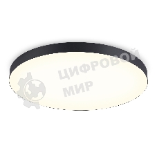 Потолочный светодиодный светильник Ambrella light FV5541 BK черный LED 130W 3000K D800*58 (Без ПДУ)