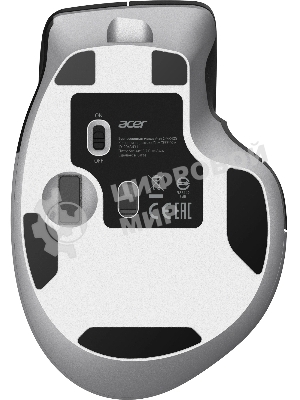 Мышь беспроводная Acer OMR405 черный, 4800 dpi, радиоканал, Bluetooth, USB, кнопки - 8