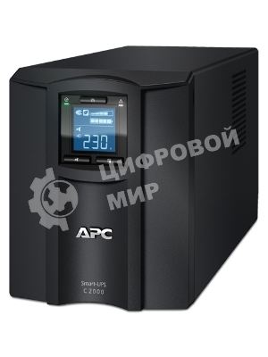Источник бесперебойного питания APC Smart-UPS C SMC2000I/2000ВА/1300Вт/1 х IEC 320 C19 (компьютерная), 6 х IEC 320 C13 (компьютерная)