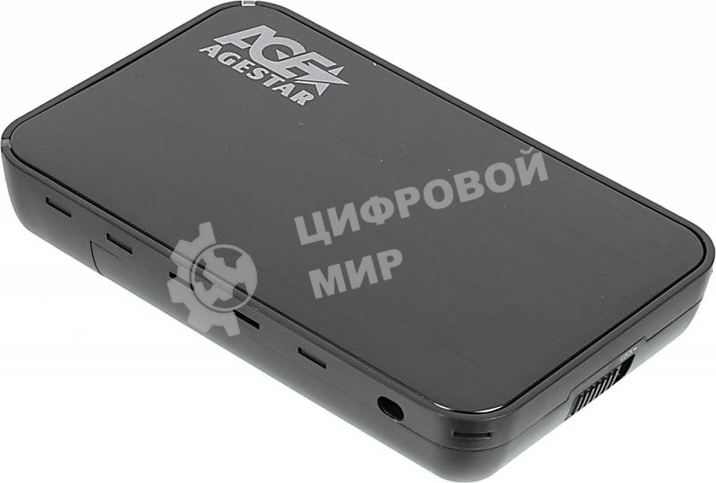 Внешний корпус для HDD AgeStar 3UB3A8-6G SATA II пластик/алюминий черный 3.5