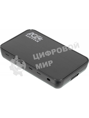 Внешний корпус для HDD AgeStar 3UB3A8-6G SATA II пластик/алюминий черный 3.5
