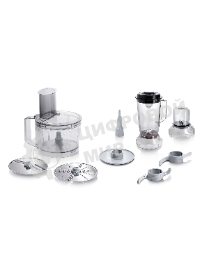 Кухонный комбайн Bosch MCM3501M 800 Вт, Скорости: 2, Блендер 1 л, Чаша 2.3 л, черный/серебристый