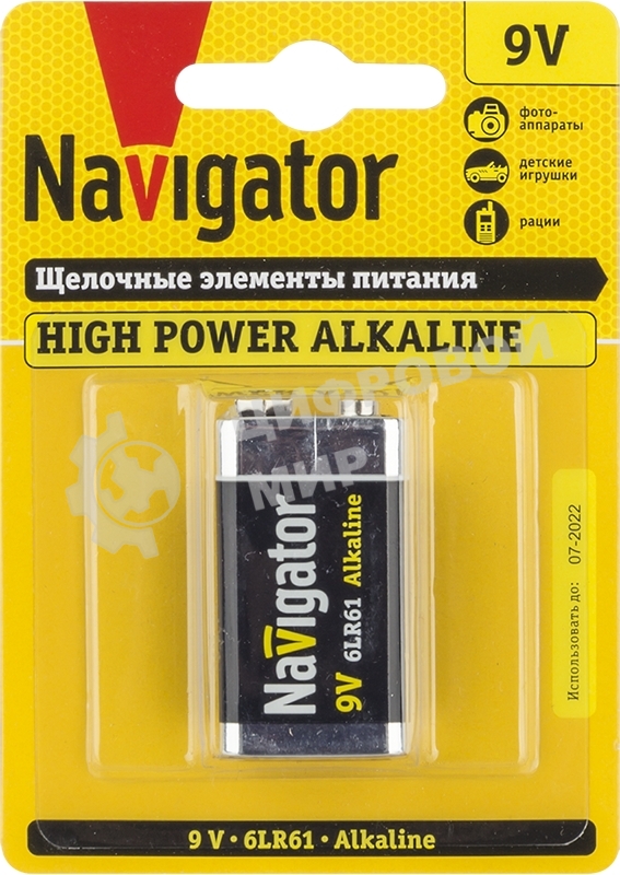 Элемент питания алкалиновый Navigator 