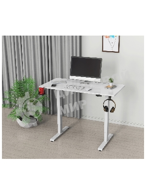 Стол игровой Cactus CS-ED-WWT столешница МДФ белый, каркас белый