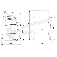 Кресло компьютерное Бюрократ CH-271N-V/BLACK черный Leather Black искусственная кожа