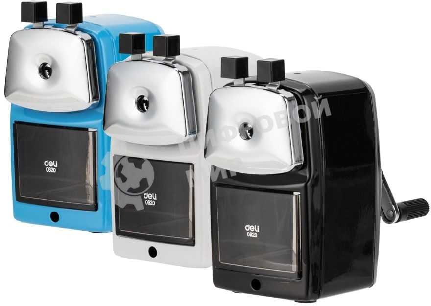 Точилка для карандашей механическая Deli E0620, 1 отверстие, ассорти