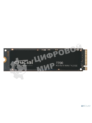 Накопитель SSD Crucial T700 2Tb CT2000T700SSD3, M.2, PCI-E 5.0 x4, TLC 3D NAND R/W - 12400/11800Mb/s