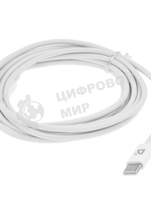 Кабель USB Defender F182 TypeC-TypeC 2м, белый