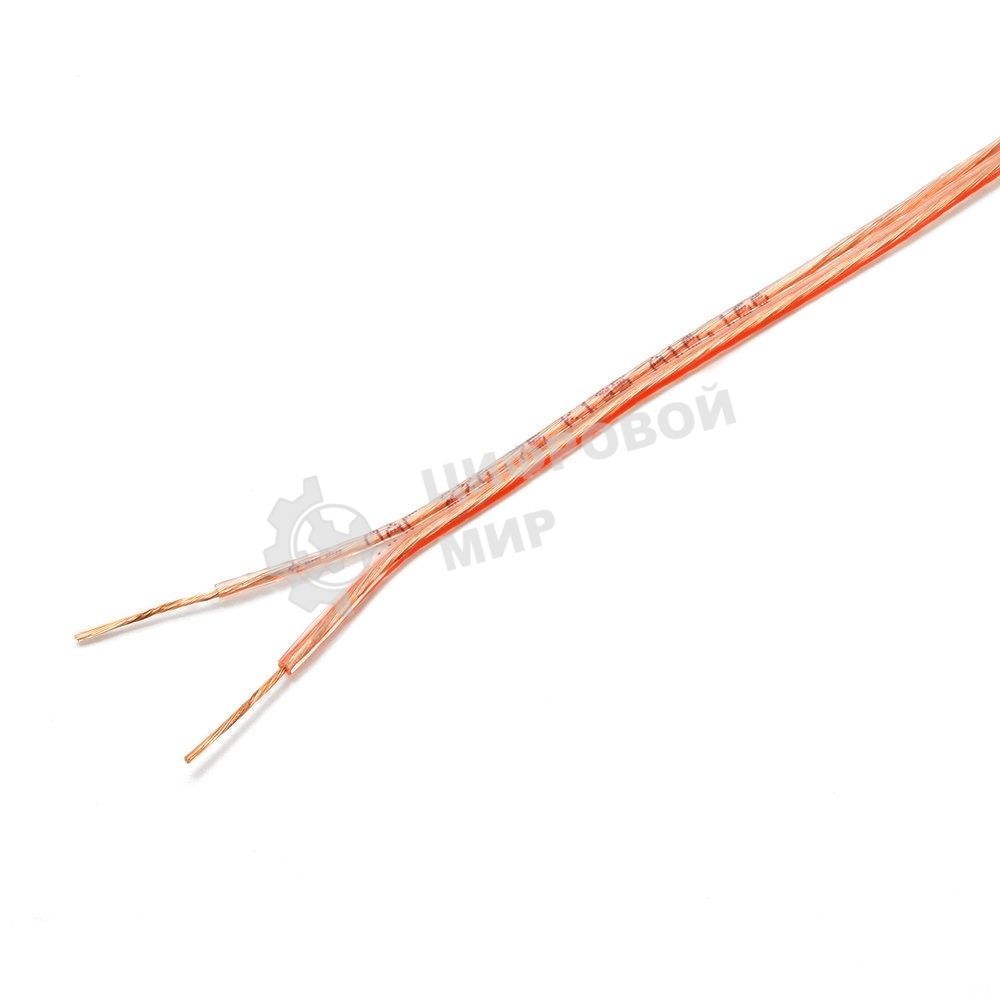 Акустический кабель Cablexpert CC-TC2x0,75-100M, прозрачный, 100 м, на катушке