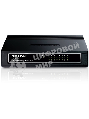 Коммутатор TP-Link SMB TL-SF1016D Коммутатор 16-port 10/100M Desktop Switch, 16 10/100M RJ45 ports, Plastic case