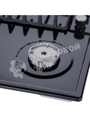 Газовая варочная панель Maunfeld EGHE.64.6CB/G, 4 конфорки, эмалированная сталь, черный