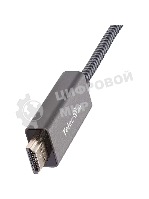 Кабель DisplayPort M-> HDMI M 4K@60Hz 1.8m Telecom,оплетка (TA561M-1.8M)