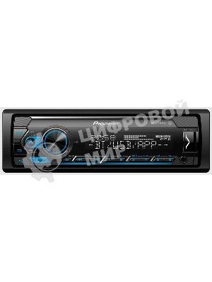 Автомагнитола Pioneer MVH-S325BT, 1 DIN, Bluetooth, USB Type-A, AUX, пульт ДУ, съёмная панель